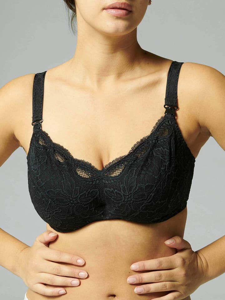 Simone Perele Biustonosz "Eden" w kolorze czarnym z funkcją karmienia rozmiar: 70F