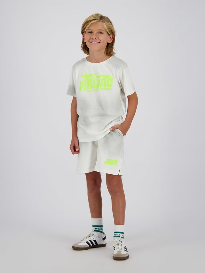 Vingino Szorty dresowe w kolorze biało-szarym rozmiar: 164