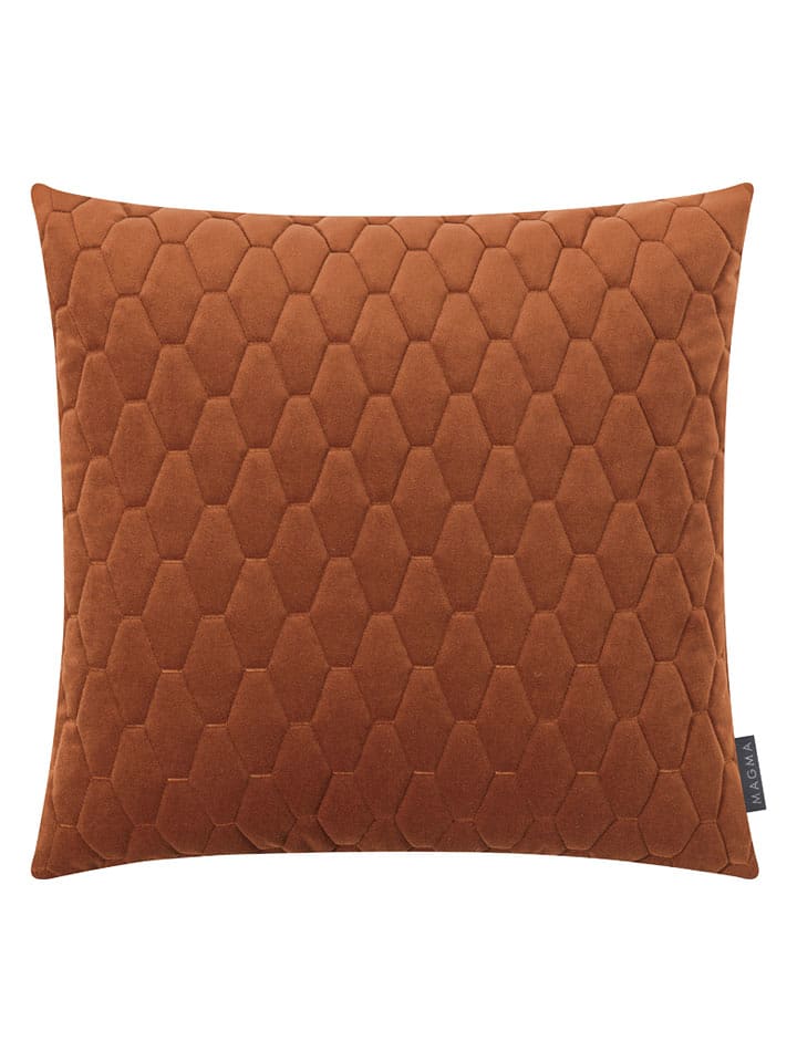 Magma Heimtex Aksamitna poszewka "Magali" w kolorze brązowym na poduszkę - 50 x 50 cm rozmiar: onesize