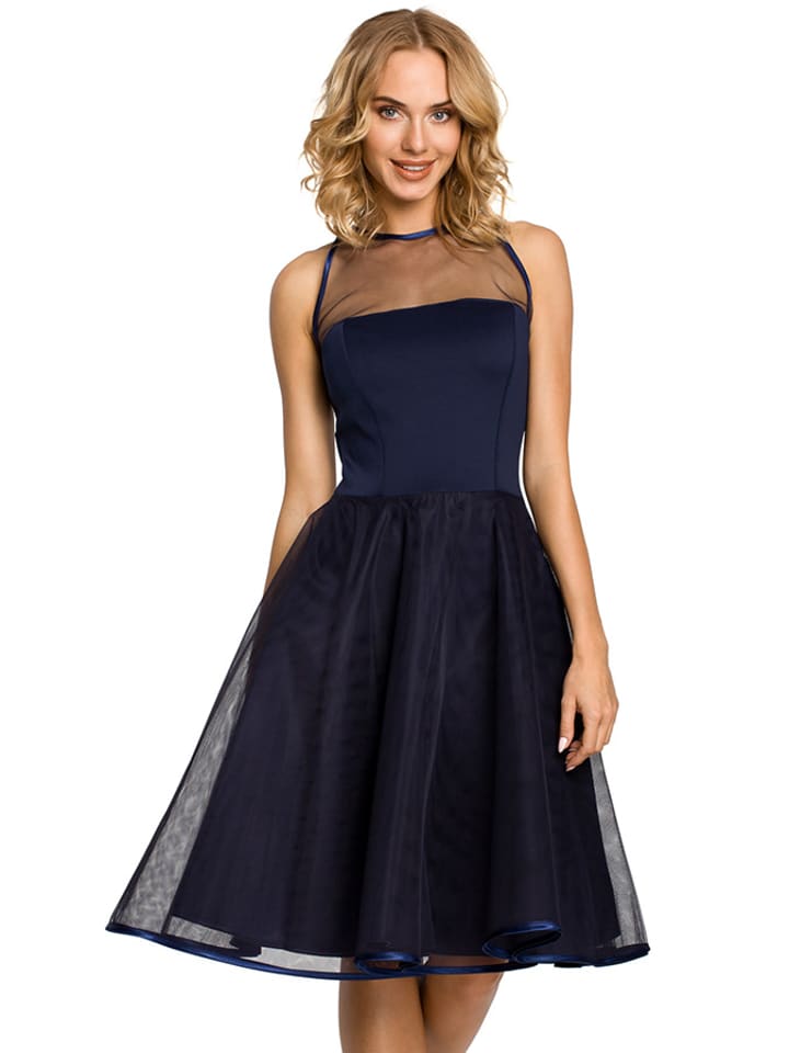 made of emotion Sukienka w kolorze granatowym rozmiar: L