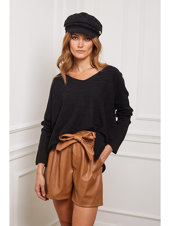 Joséfine Sweter "Erjine" w kolorze czarnym rozmiar: S