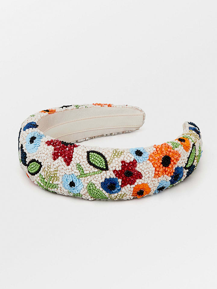 Becksöndergaard Opaska w kolorze białym ze wzorem do włosów rozmiar: onesize