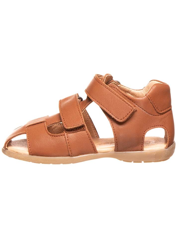 BO-BELL Skórzane półsandały w kolorze jasnobrązowym rozmiar: 27