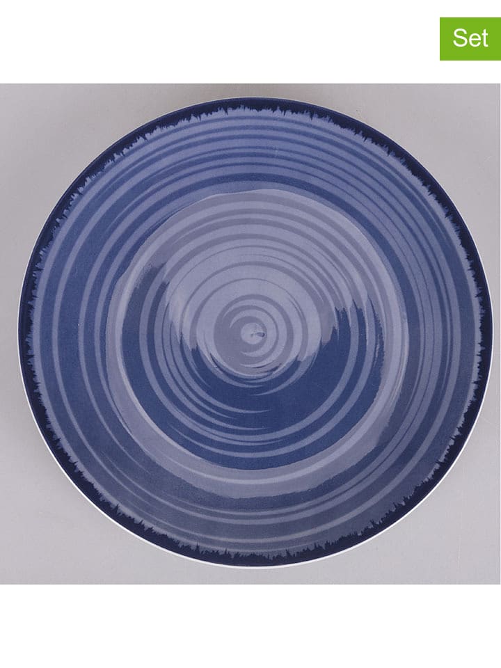 Villa d´Este Talerze obiadowe (6 szt.) "Baita" w kolorze granatowym - Ø 27 cm rozmiar: onesize