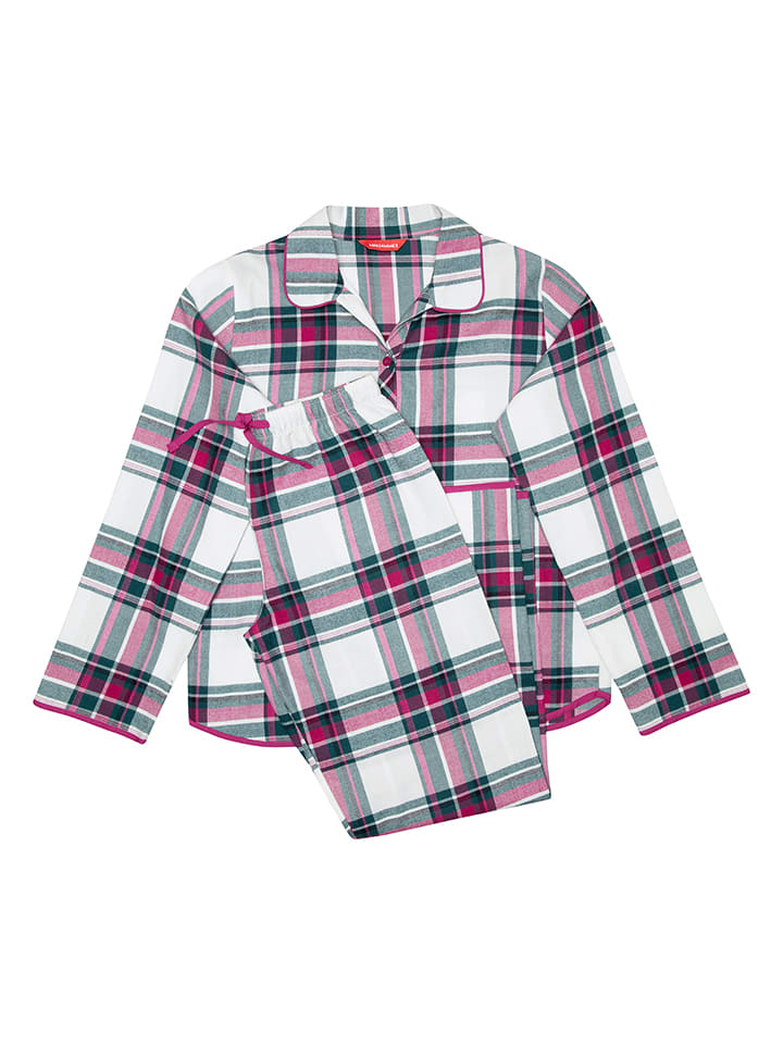 Cyberjammies Piżama "Penny" w kolorze biało-różowo-zielonym rozmiar: 116/122