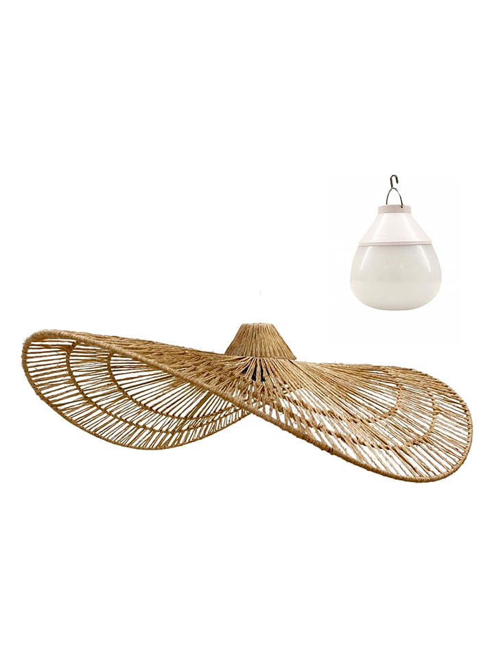 lumisky Lampa wisząca LED "Marbella" w kolorze beżowym - wys. 14 x Ø 62 cm rozmiar: onesize