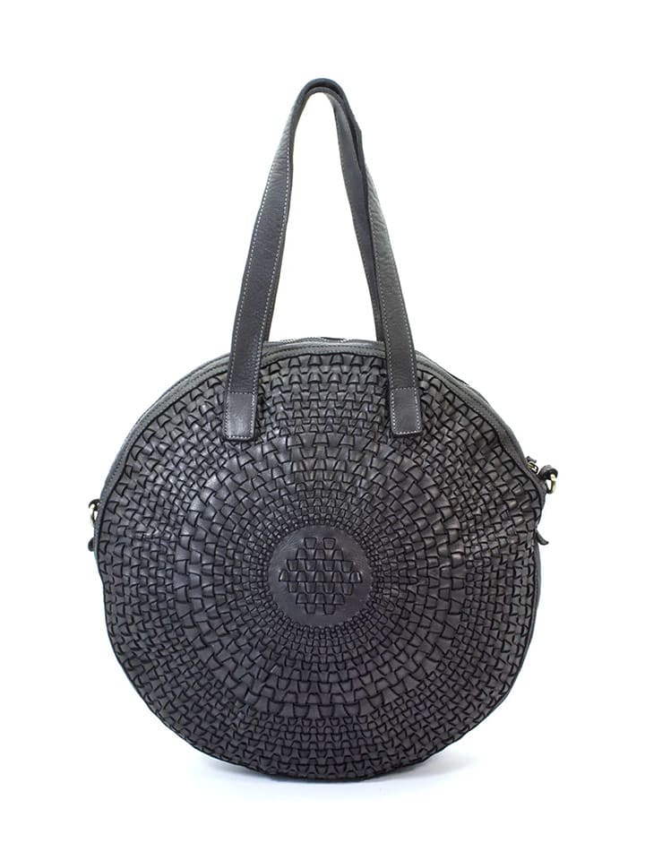 Amara Skórzana torebka "Maxi" w kolorze czarnym - 38 x 37 x 8 cm rozmiar: onesize