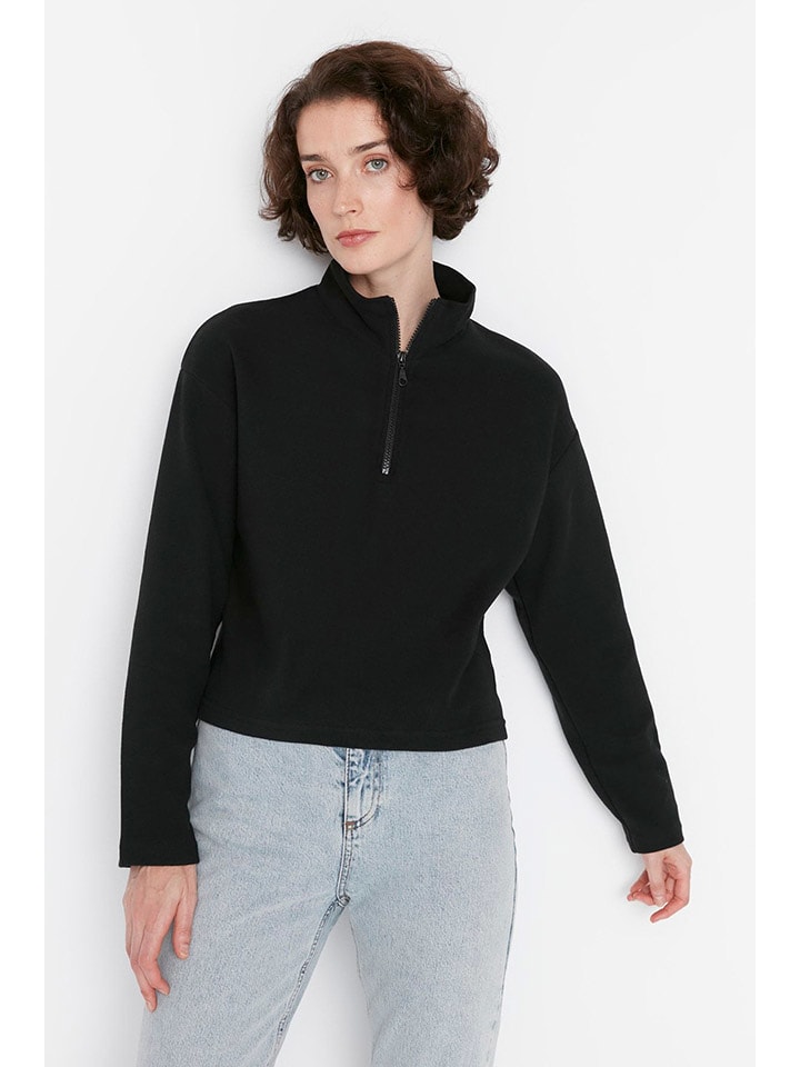 trendyol Sweter w kolorze czarnym rozmiar: S