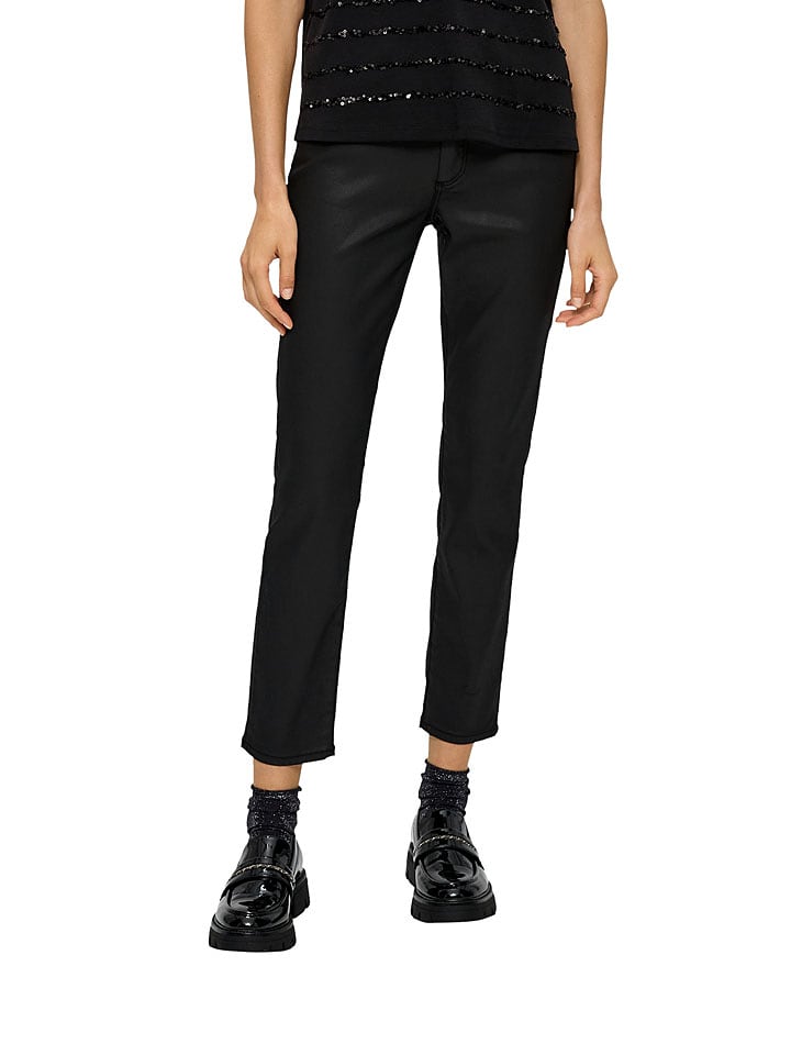 s.Oliver Dżinsy - Slim fit - w kolorze czarnym rozmiar: 38