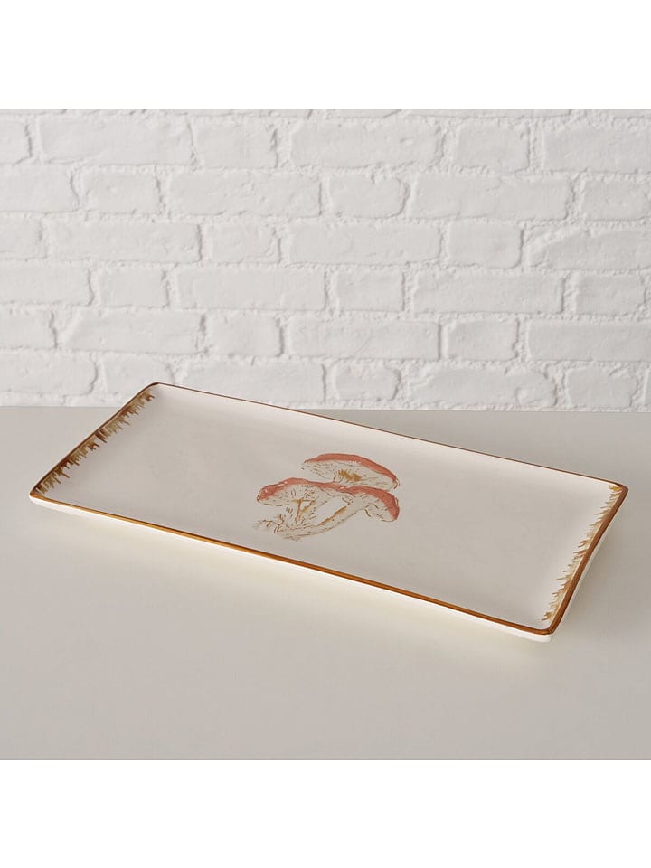 Boltze Półmisek "Trinson" w kolorze kremowo-brązowym - 35 x 16 cm rozmiar: onesize