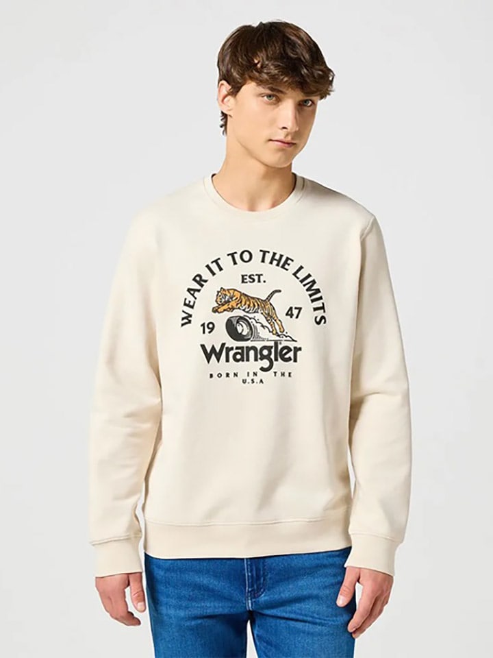 Wrangler Bluza w kolorze kremowym rozmiar: L