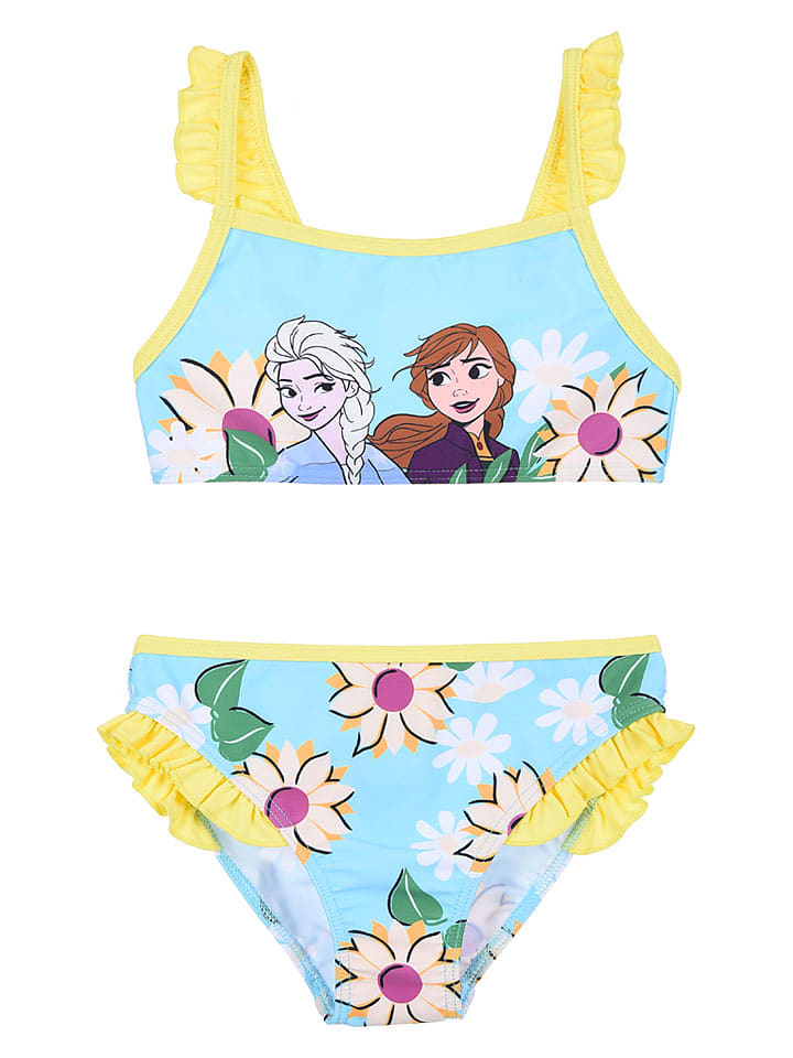 FROZEN Bikini "Kraina Lodu" w kolorze błękitnym rozmiar: 128