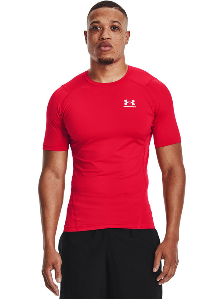 Under Armour Koszulka funkcyjna "Comp" w kolorze czerwonym rozmiar: XL