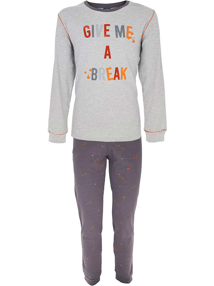 COTONELLA Piżama w kolorze szarym rozmiar: XL