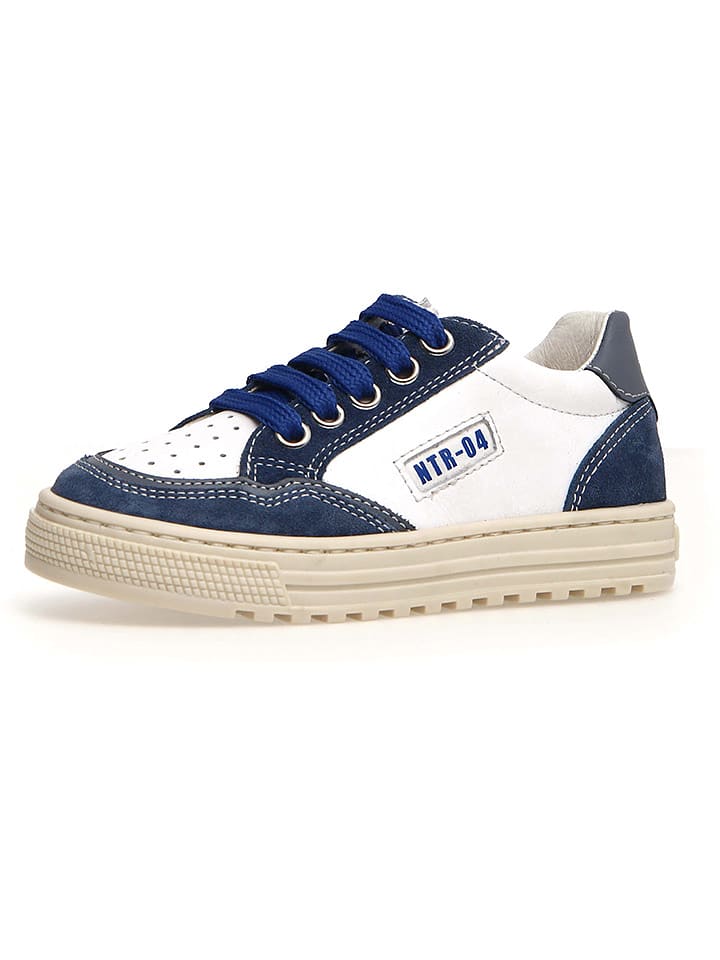 Naturino Sneakersy "Ariton" w kolorze biało-granatowym rozmiar: 30