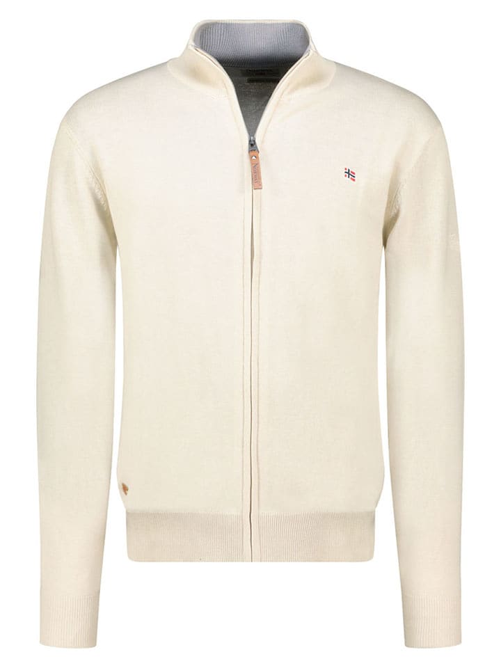 Geographical Norway Kardigan "Fregate" w kolorze kremowym rozmiar: XXL