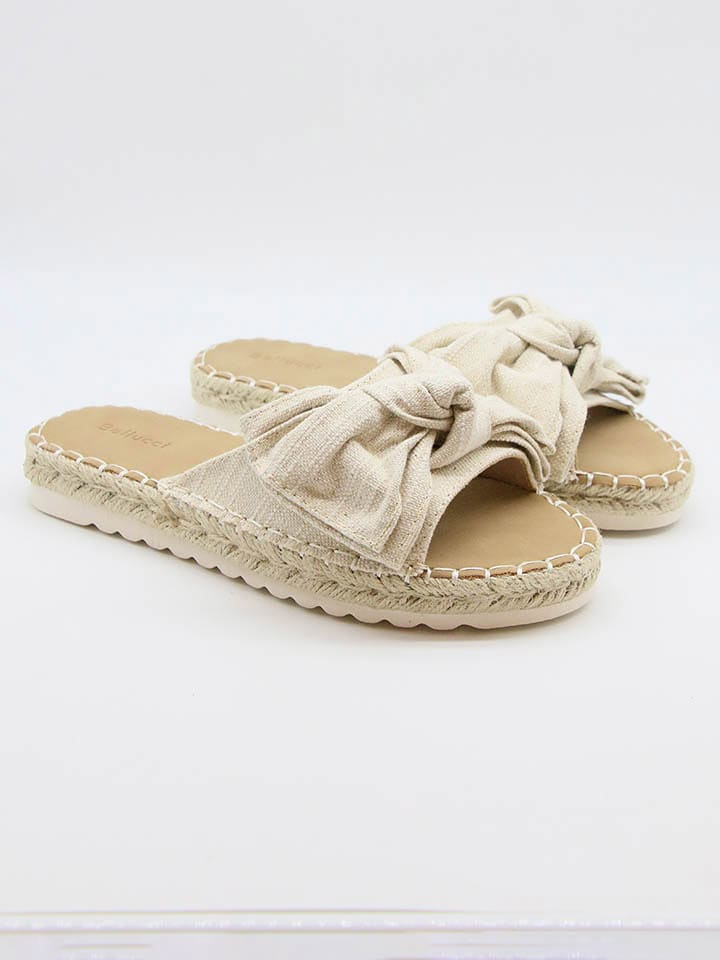 Bellucci Klapki w kolorze beżowym rozmiar: 39