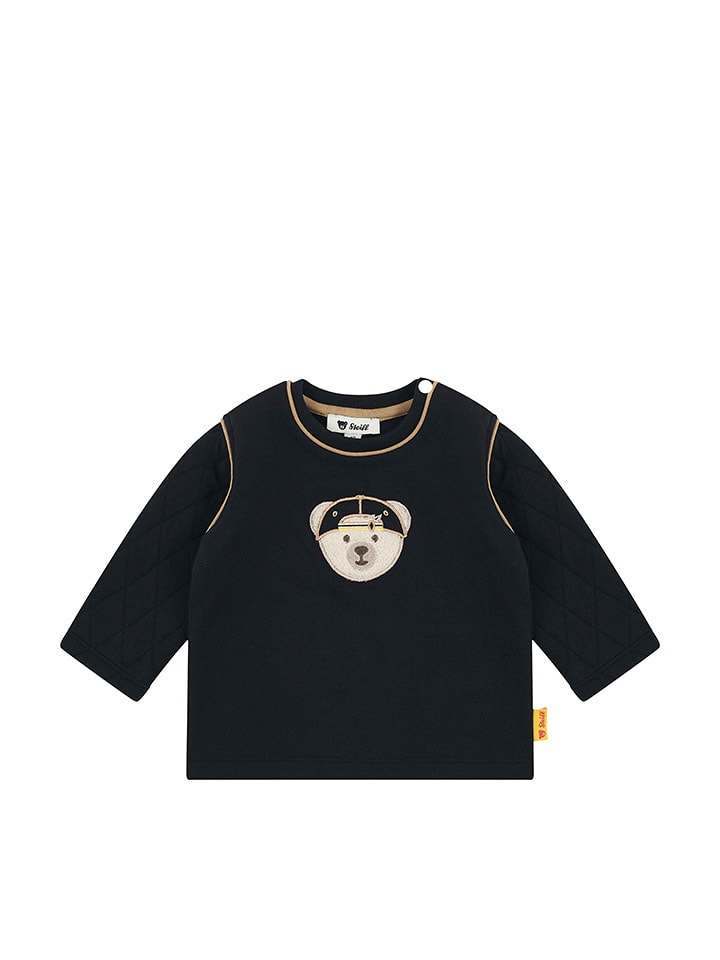 Steiff Koszulka w kolorze czarnym rozmiar: 74