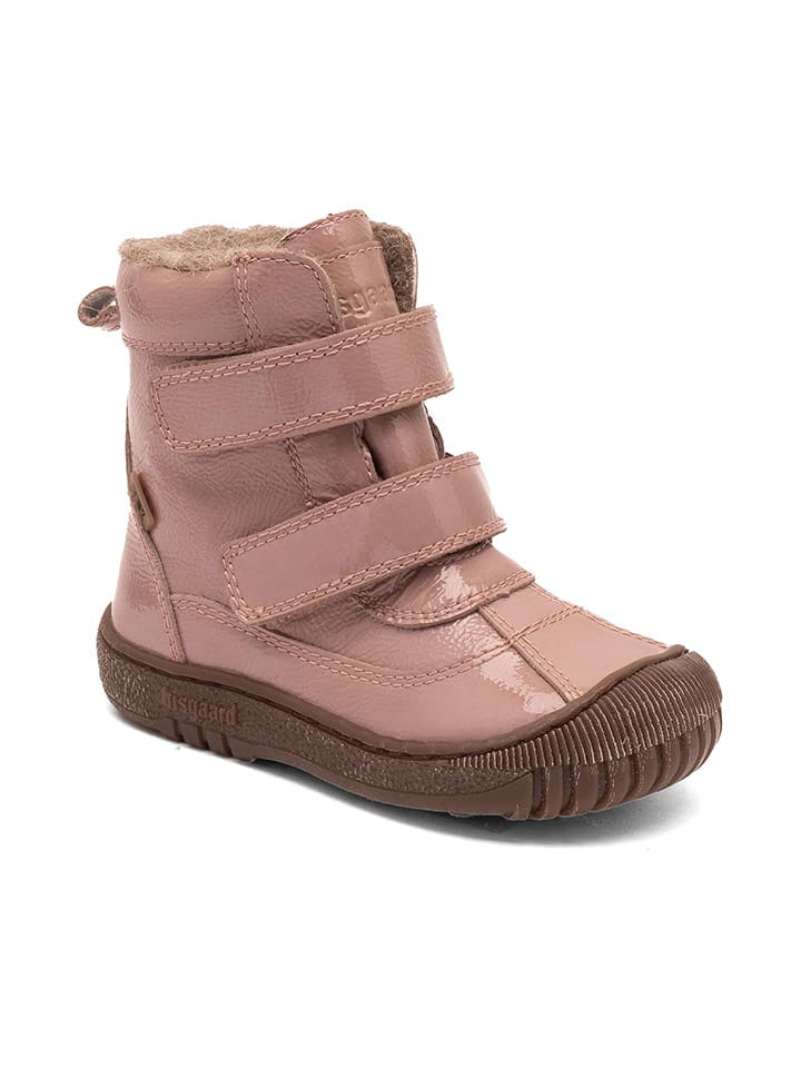 bisgaard Skórzane botki "Ellis" w kolorze jasnoróżowym rozmiar: 23