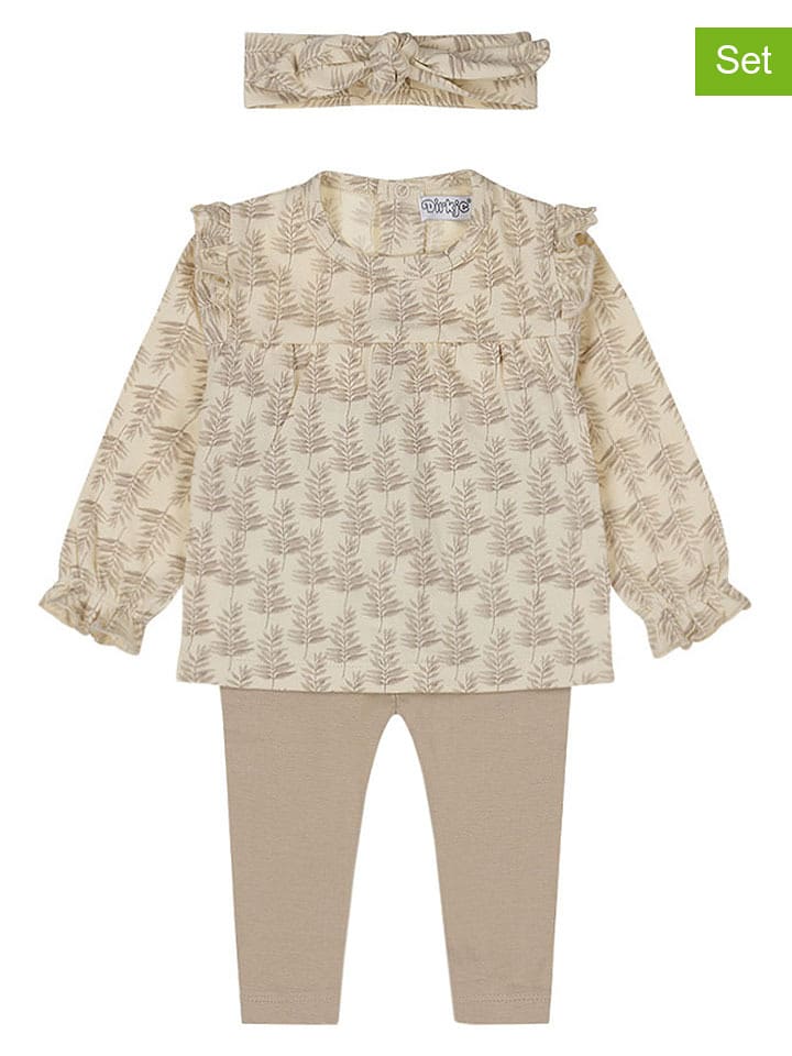 Dirkje 3-częściowy zestaw w kolorze kremowo-beżowym rozmiar: 74