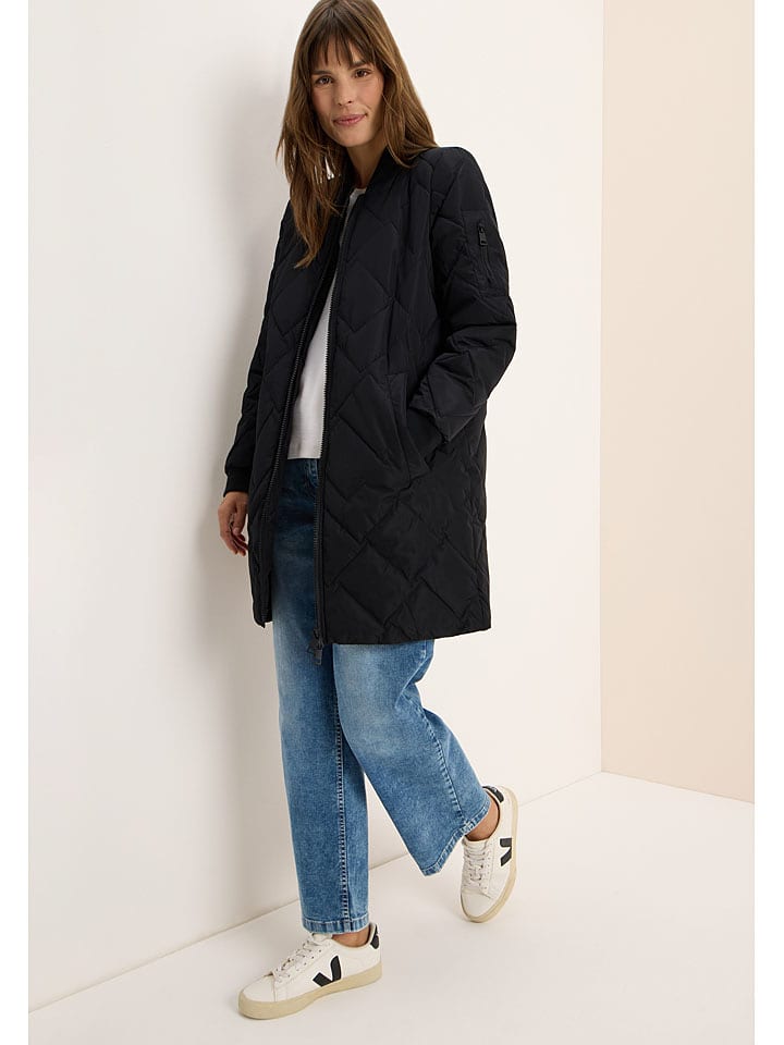 Cecil Płaszcz pikowany w kolorze czarnym rozmiar: S