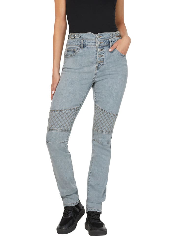 Heine Dżinsy - Slim fit - w kolorze błękitnym rozmiar: 34