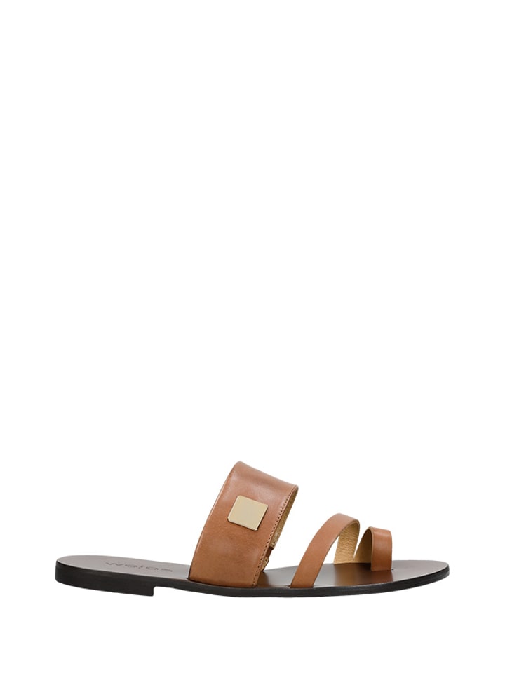 Wojas Skórzane japonki w kolorze jasnobrązowym rozmiar: 39