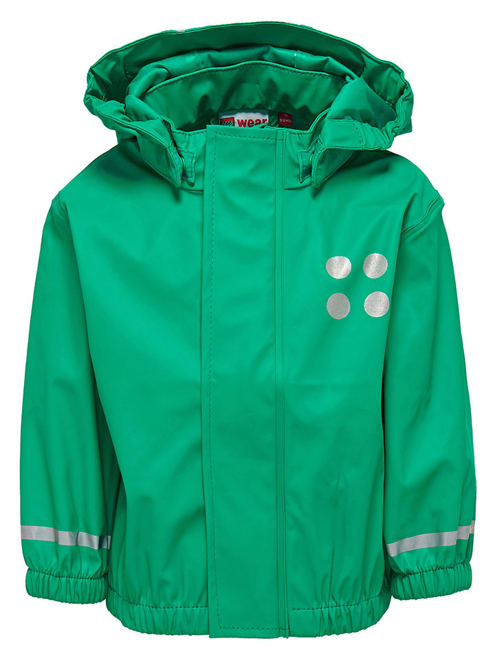 LEGO Kurtka przeciwdeszczowa "Justice" w kolorze zielonym rozmiar: 98