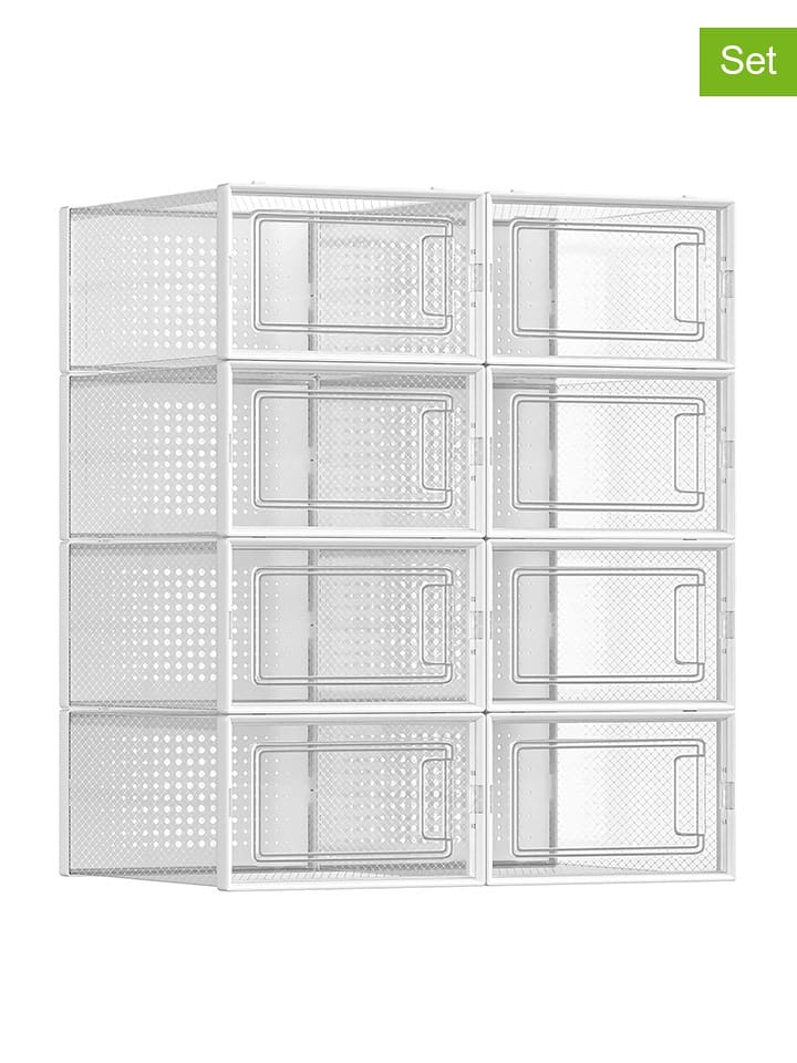 SONGMICS Pudełka (8 szt.) na buty - 23,3 x 14,3 x 33,5 cm rozmiar: onesize