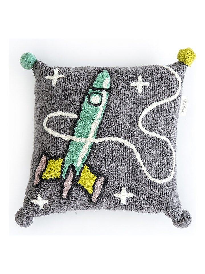 Minividuals Poduszka "Rocket" w kolorze szarym - 50 x 50 cm rozmiar: onesize