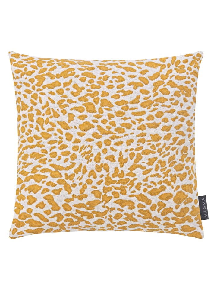 Magma Heimtex Poszewka "Leopardo" w kolorze żółtym na poduszkę - 40 x 40 cm rozmiar: onesize