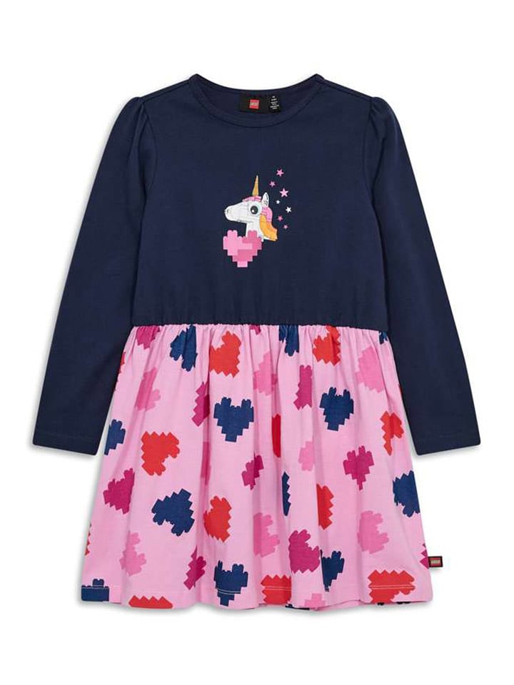 LEGO Sukienka w kolorze granatowo-różowym rozmiar: 122