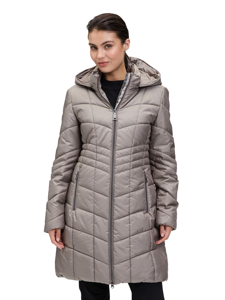 Betty Barclay Płaszcz pikowany w kolorze beżowym rozmiar: 36