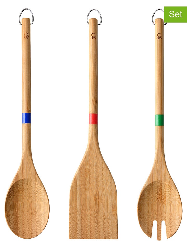 Benetton 3-częściowy zestaw w kolorze brązowym - dł. 32 cm rozmiar: onesize