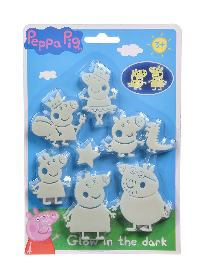 Peppa Pig Świecące naklejki (20 szt.) "Świnka Peppa" - 3+ rozmiar: onesize
