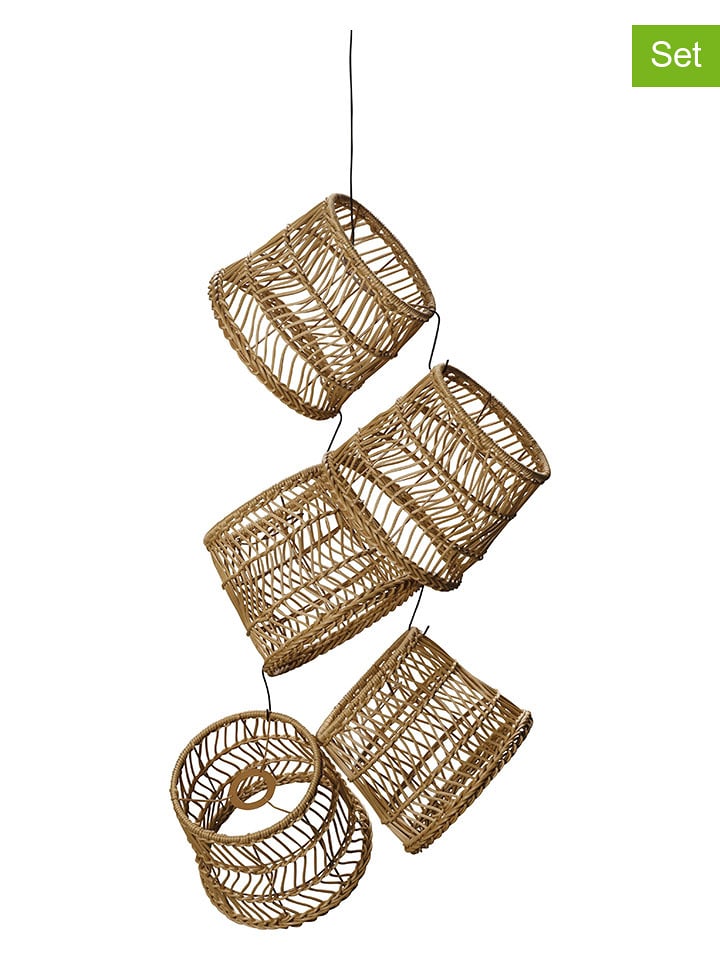 Konstsmide Klosze (5 szt.) w kolorze beżowym - wys. 20 x Ø 15 cm rozmiar: onesize