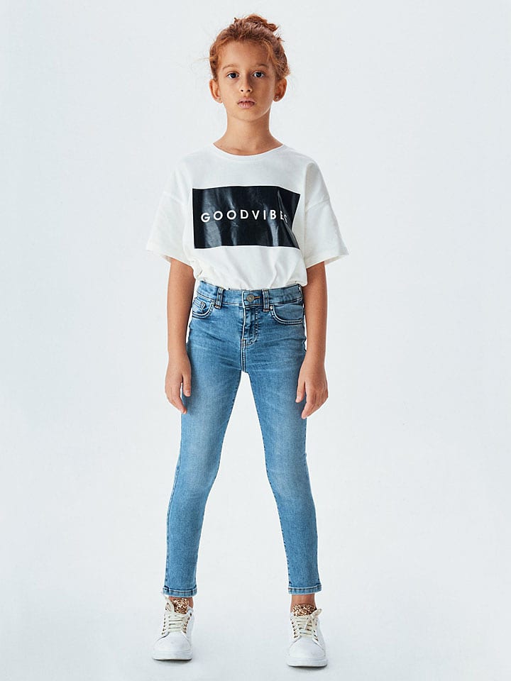 LTB Dżinsy "Sophia G" - Regular fit - w kolorze niebieskim rozmiar: 152