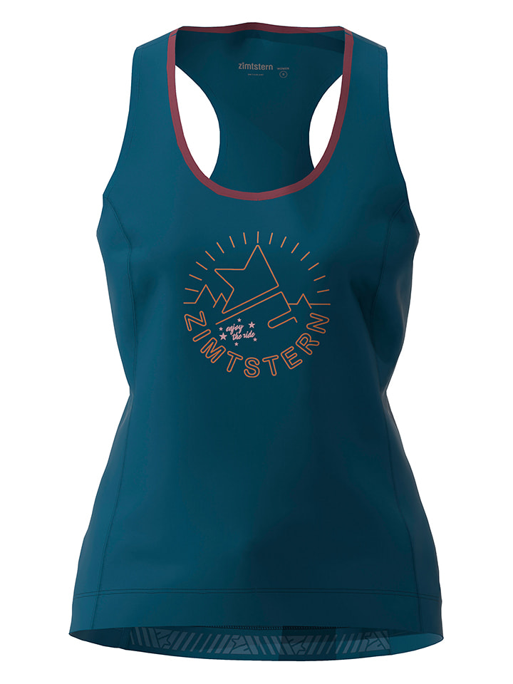 Zimtstern Top funkcyjny "Pure Flowz" w kolorze morskim rozmiar: M