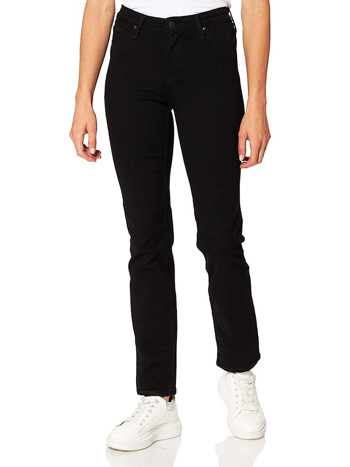 Lee Dżinsy "Marion" - Regular fit - w kolorze czarnym rozmiar: W30/L33