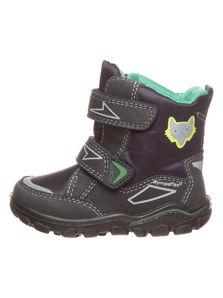 Lurchi Botki zimowe "Kiro" w kolorze granatowym rozmiar: 27