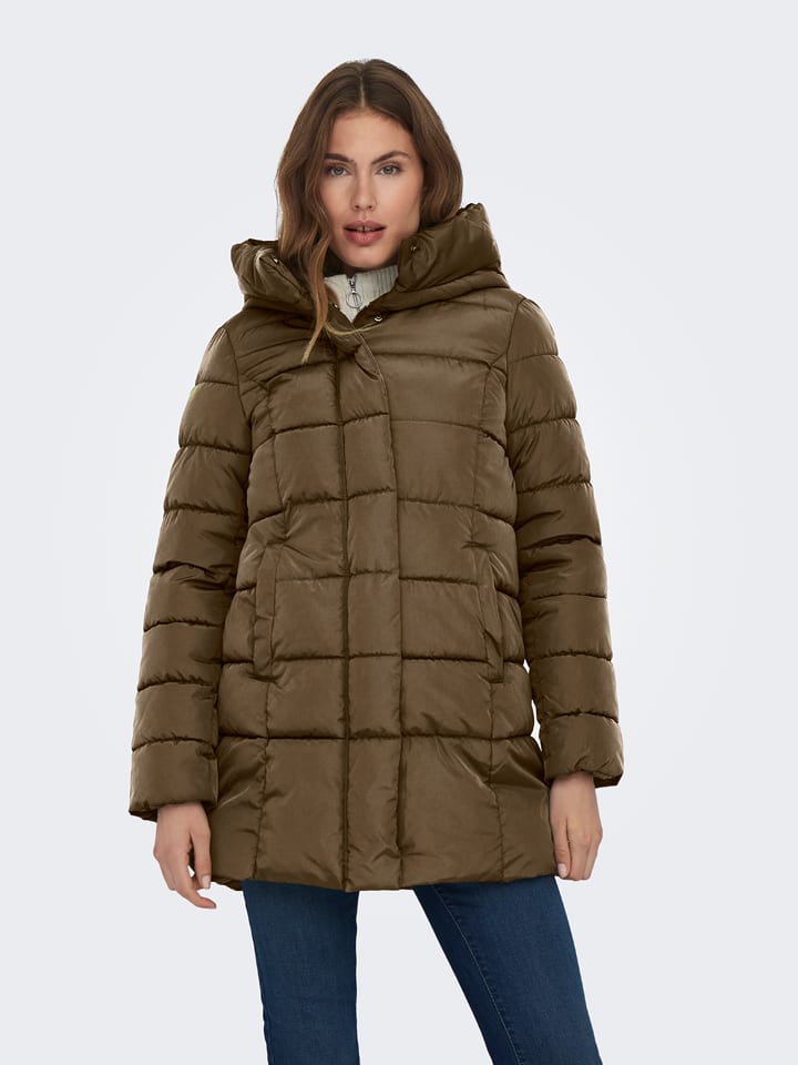 ONLY Kurtka pikowana w kolorze khaki rozmiar: XS