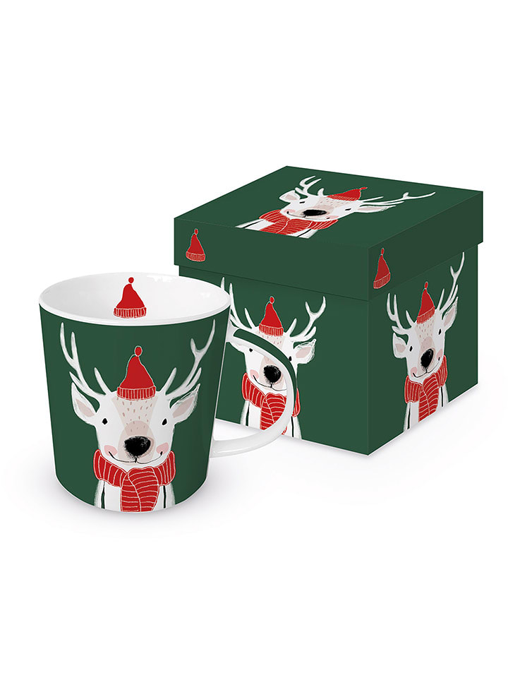 ppd Kubek jumbo "Rudy" w kolorze zielonym - 350 ml rozmiar: onesize