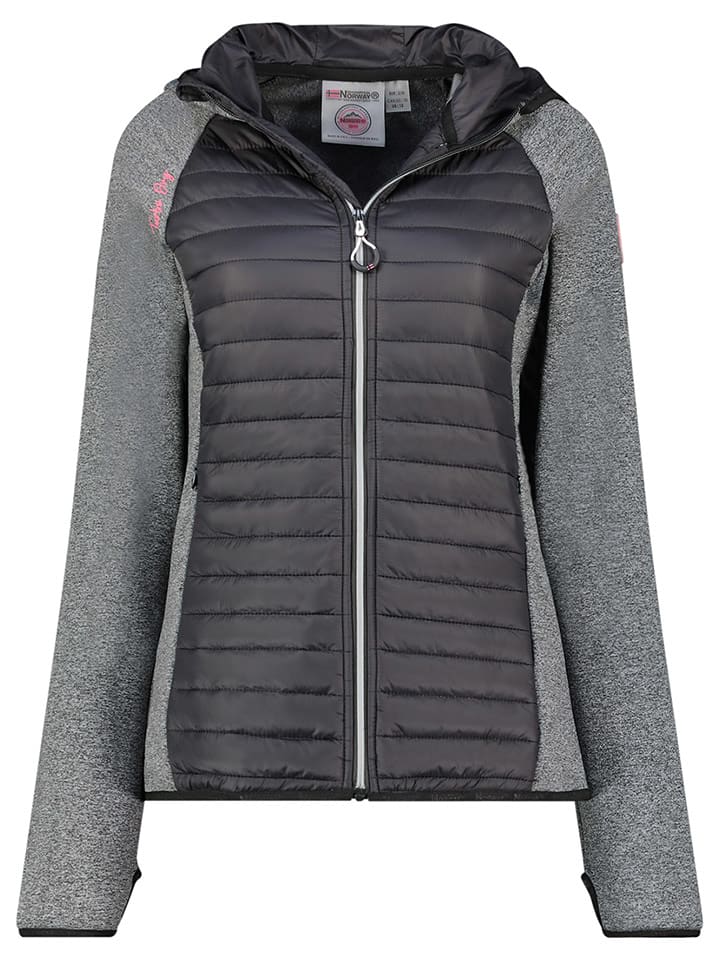 Geographical Norway Kurtka softshellowa "Tsedaka" w kolorze czarno-szarym rozmiar: S