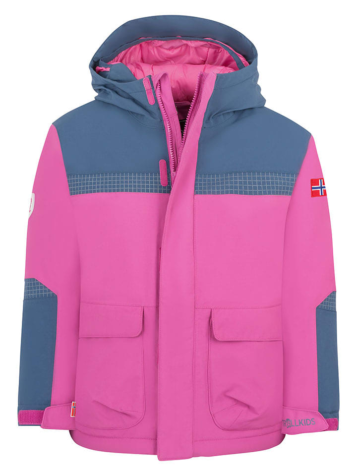 Trollkids Kurtka zimowa "Finnmark XT" w kolorze różowym rozmiar: 176