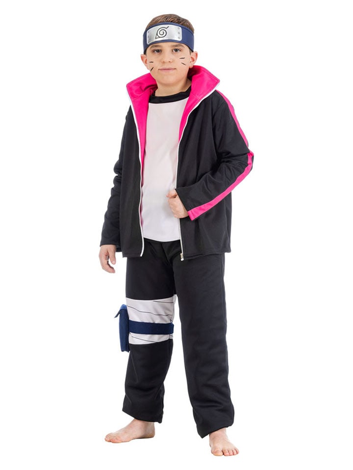 CHAKS 5-częściowy kostium "Boruto Uzumaki" w kolorze czarnym rozmiar: 128