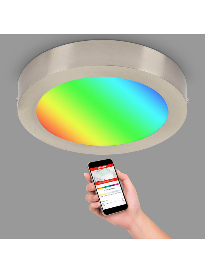 Briloner Lampa sufitowa RGBW-LED w kolorze srebrnym rozmiar: onesize