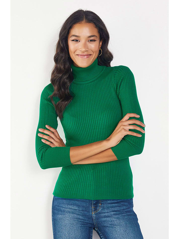 Milan Kiss Sweter w kolorze zielonym rozmiar: XL