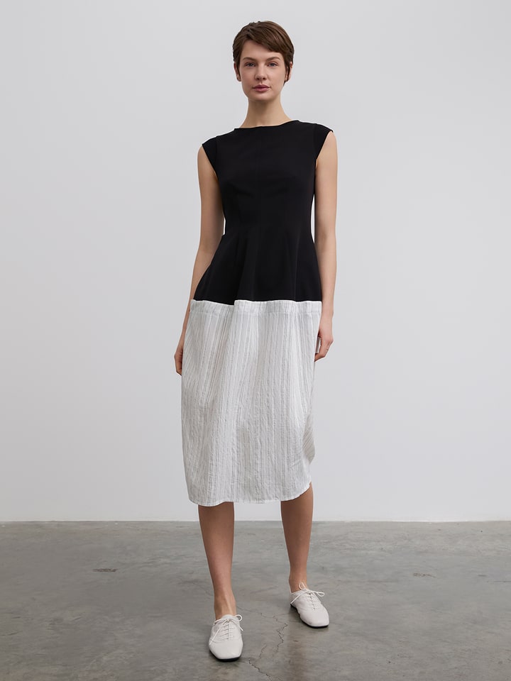 BGN Sukienka w kolorze czarno-białym rozmiar: 40