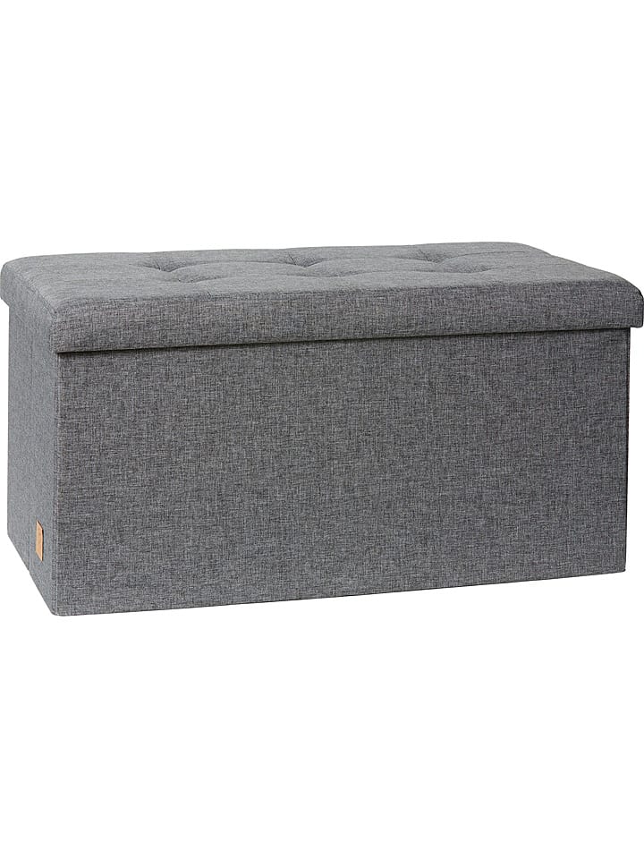 STORE IT Ławka w kolorze antracytowym ze schowkiem - 76 x 38 x 38 cm rozmiar: onesize