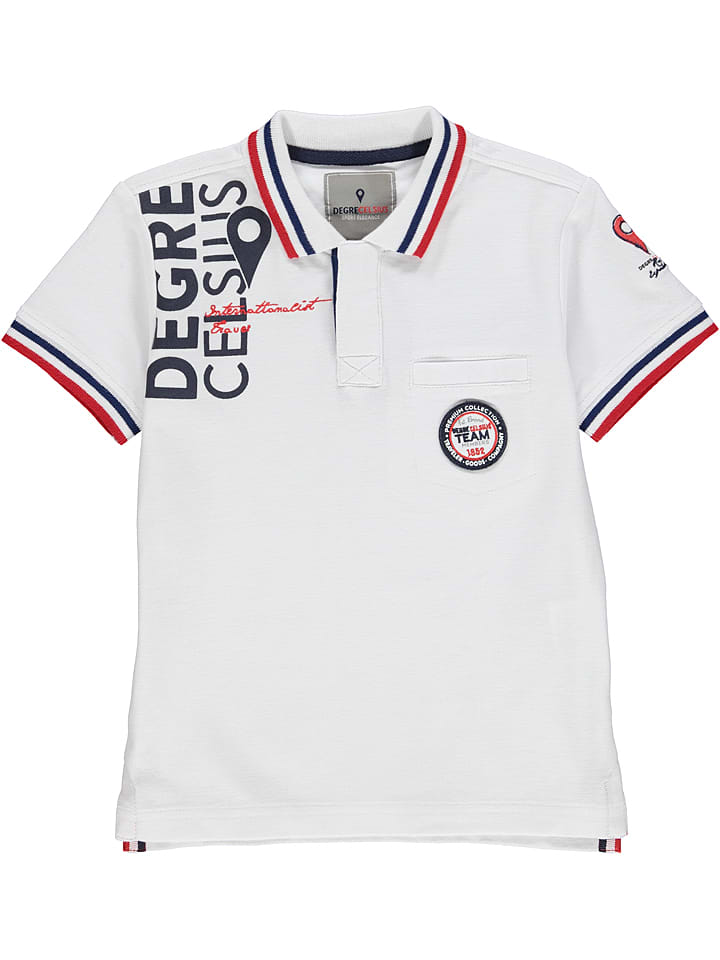 Degré Celsius Koszulka polo w kolorze białym rozmiar: 116